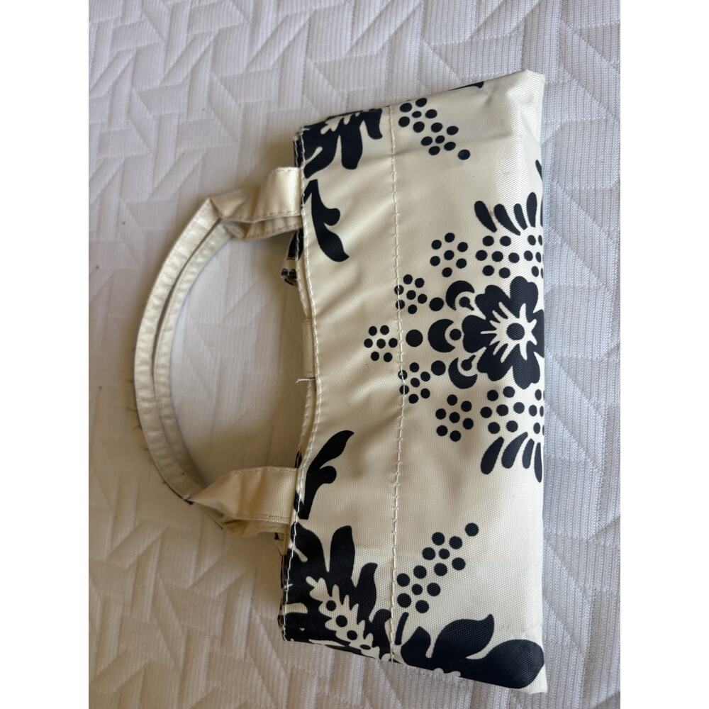 Murval Foldable City Tote Black White Damask Print Packable Travel Bag - Picture 6 of 13